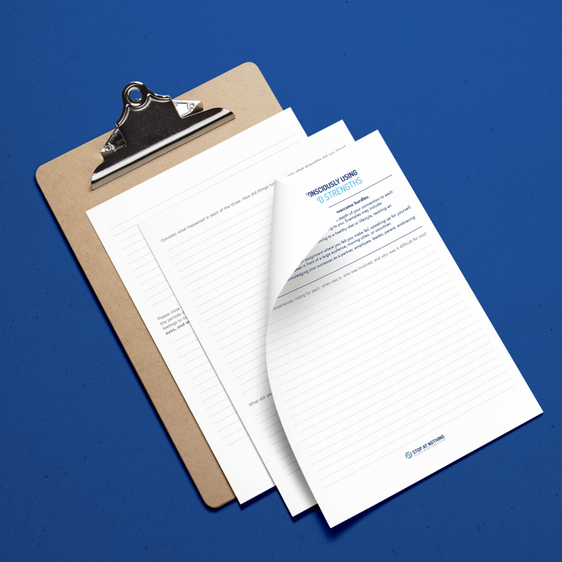 Overcoming Obstacles Worksheet • Stop At Nothing